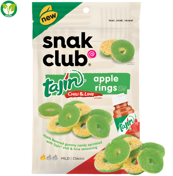 snak club - Tajín Chili & Lime Apple Rings VEGAN 71g